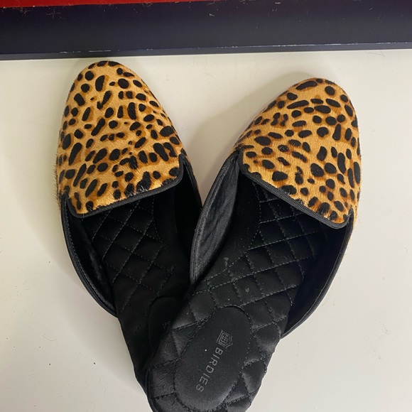 Women’s Shoes Birdies Cheetah Calf Hair The Phoebe Mules Slides Shoes Size 8 - Picture 6 of 6